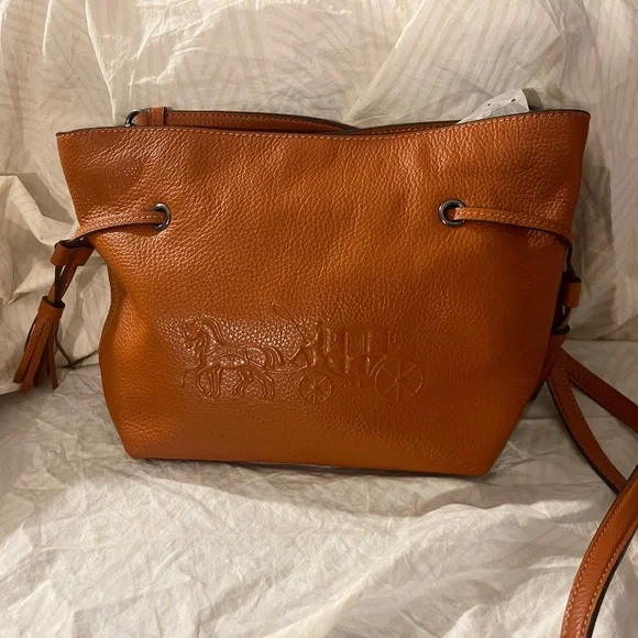 Coach Andy Crossbody With Horse And Carriage in Sunset Orange EUC pristine NC - Picture 3 of 16